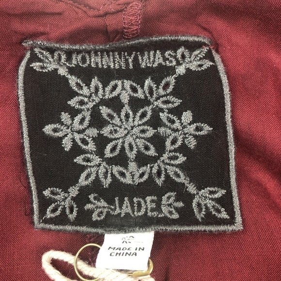 Johnny Was Malaga Midi Lace Dress xs Embroidered Cotton Silk Cottagecore NEW - Picture 10 of 12